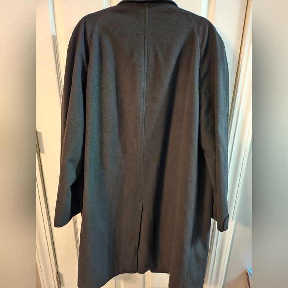 Vintage men's coat size 42-44 black coat Hart Shaffner Marx coat made in Italy - Picture 6 of 6